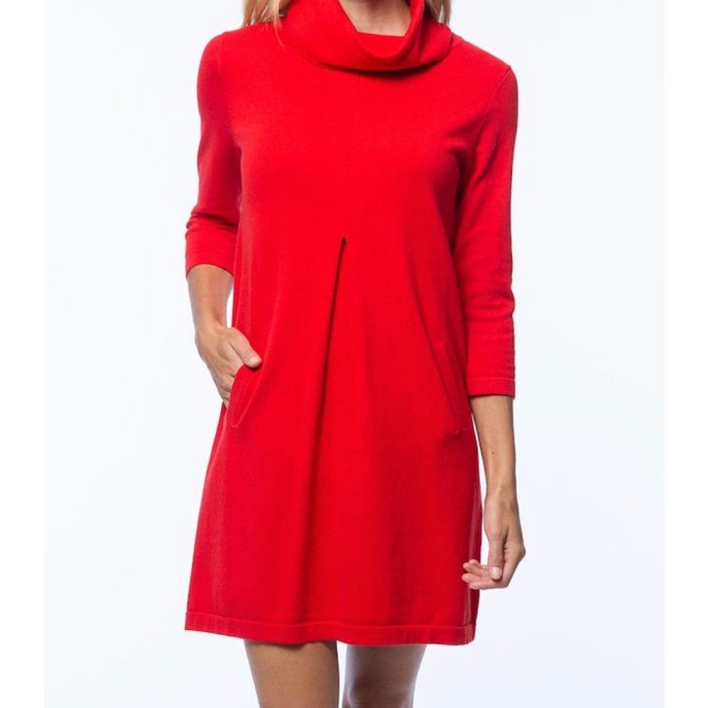 Orange Tyler Boe Kim cotton/cashmere sweater dress, size medium.